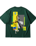 Brazil Neymar Green Oversized Tee