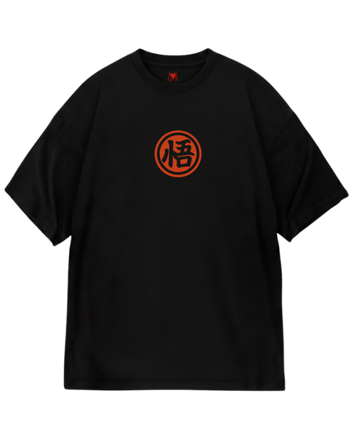 Black Goku Red Oversized Tee