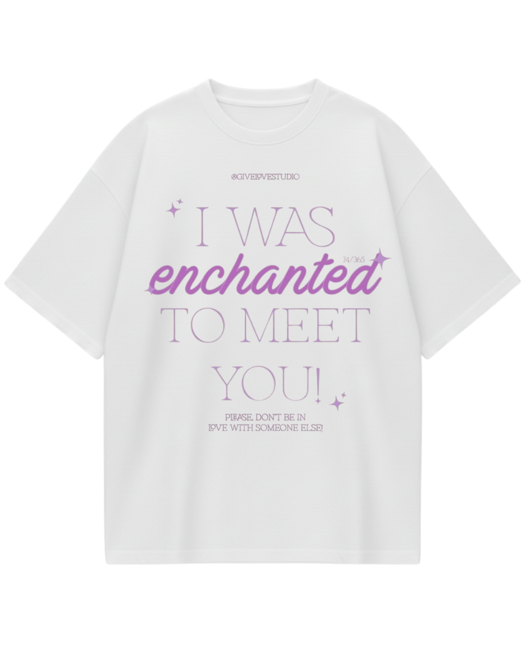 Taylor Swift SpeakNow Enchanted White Oversized Tee