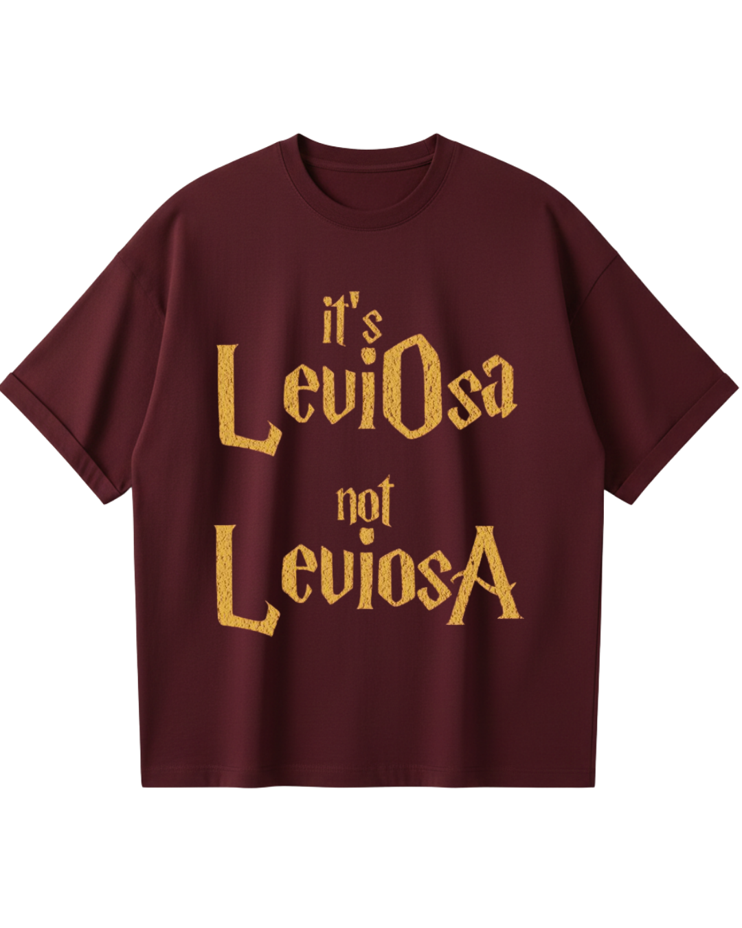 Harry Potter Maroon Oversized Tee