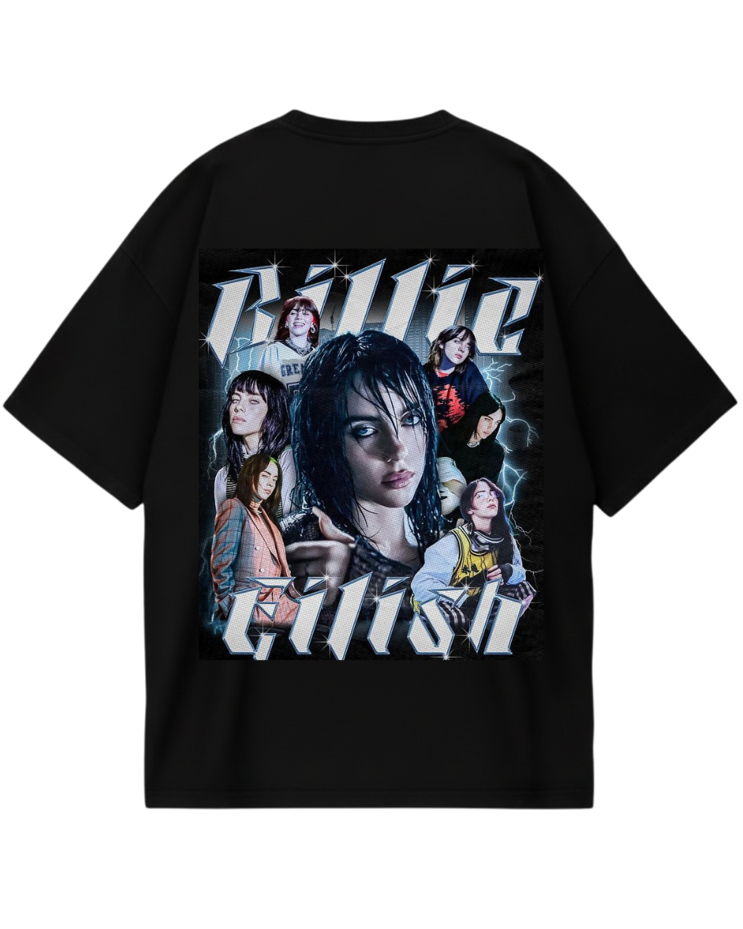 Billie Eilish Retro Black Oversized Tee