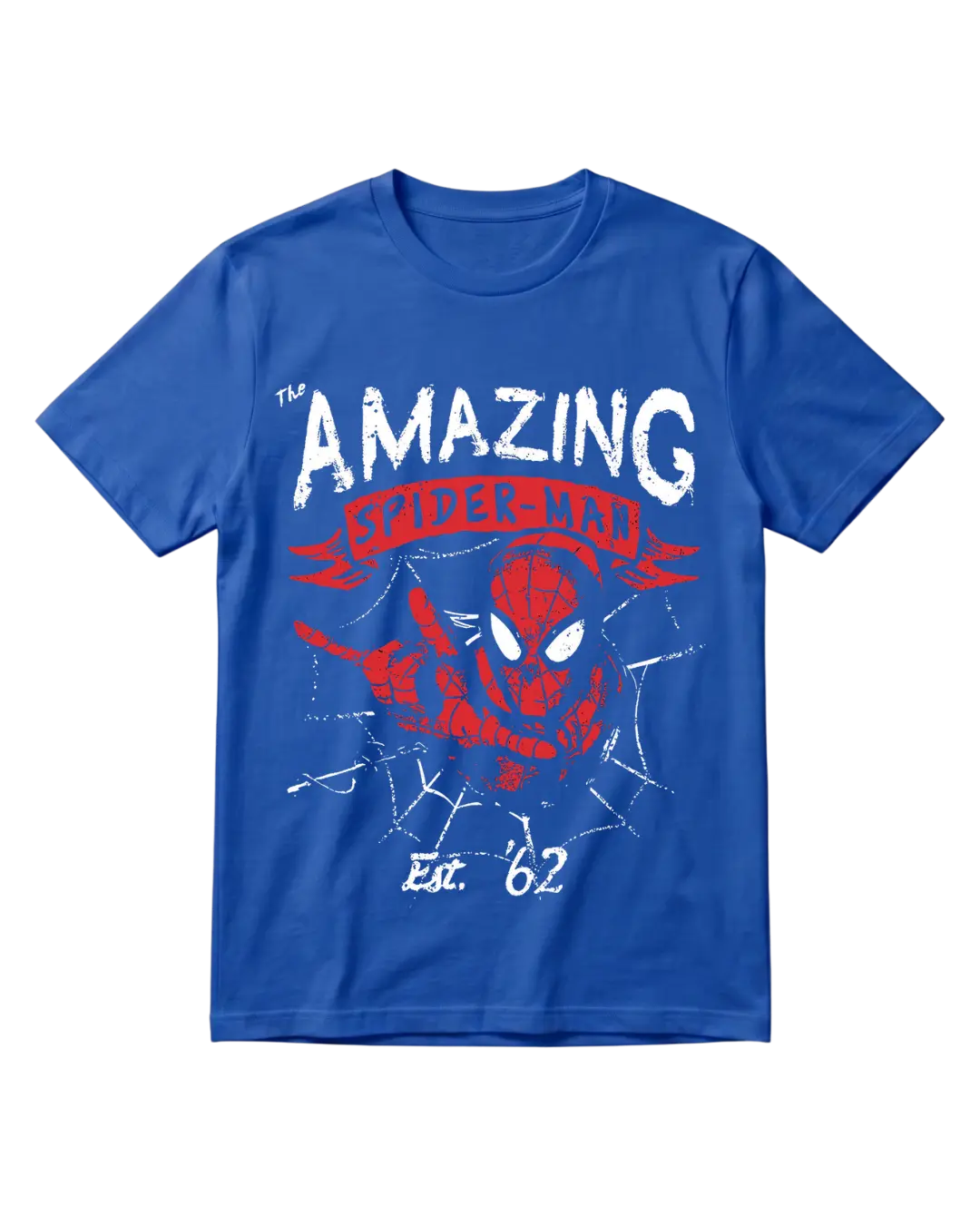 Spider Man Blue Amazing Half Sleeves