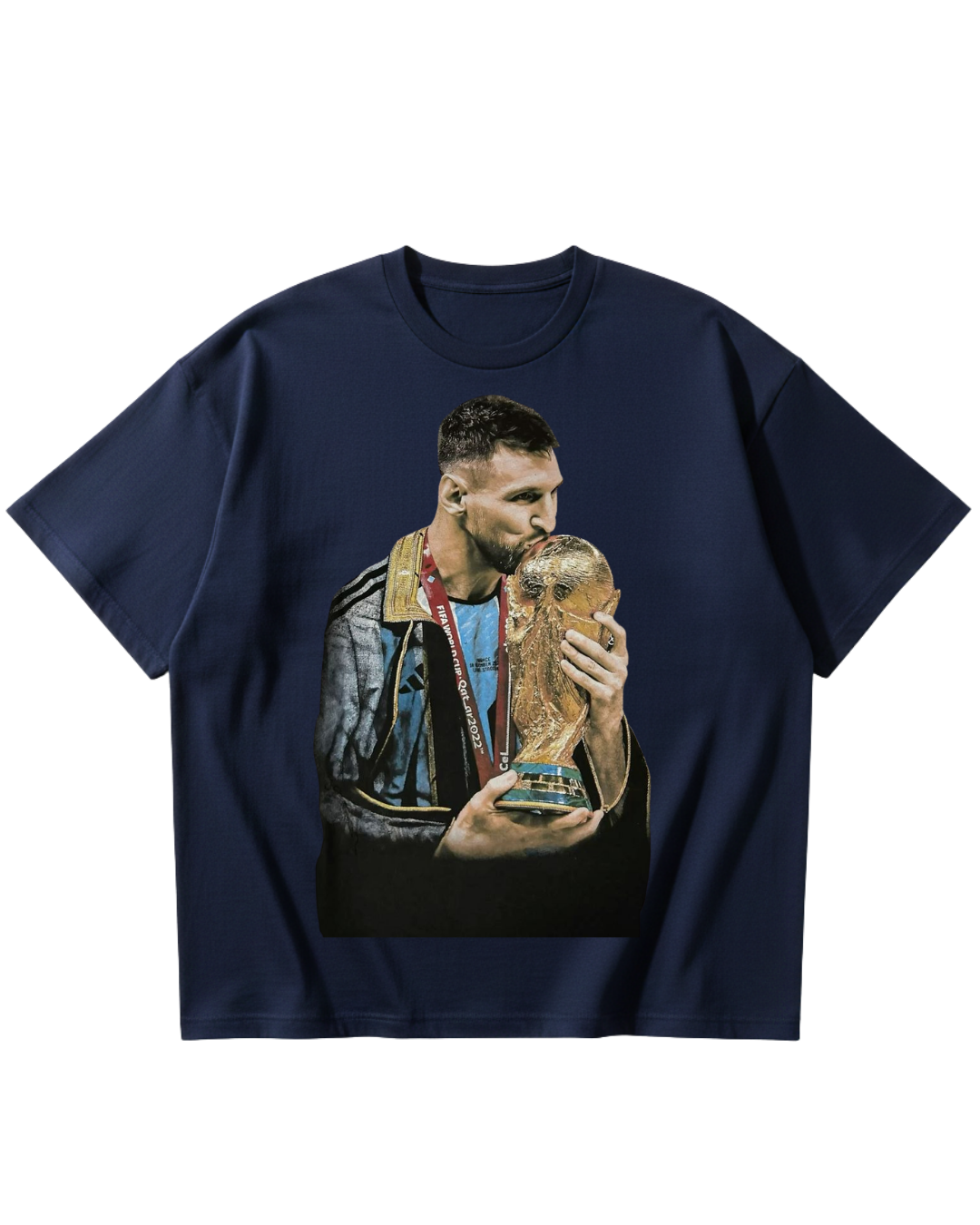 Argentina Messi Wc Blue Oversized Tee