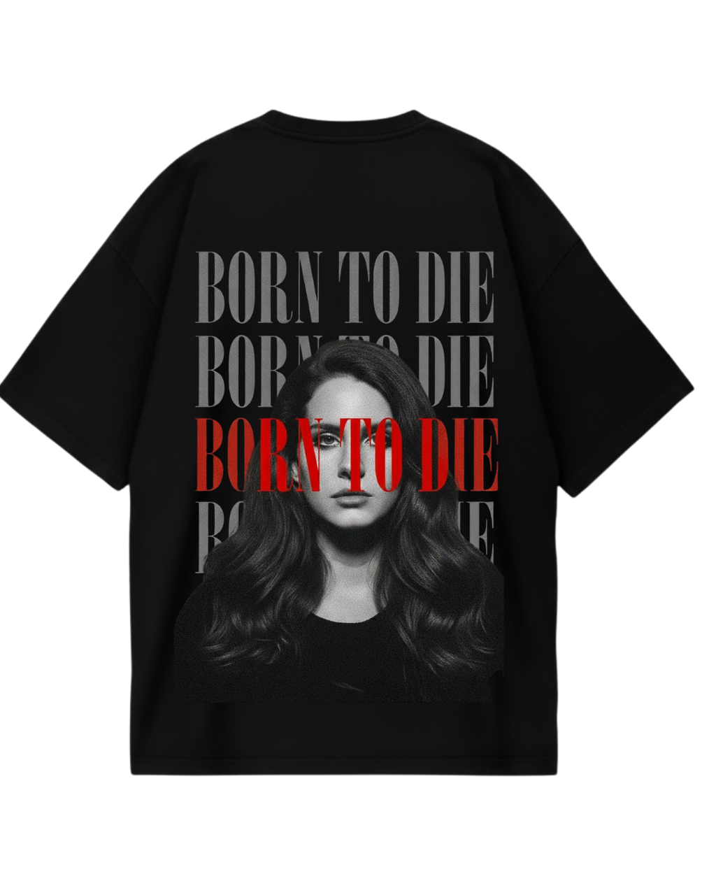 Lana Del Rey Born Black Oversized Tee