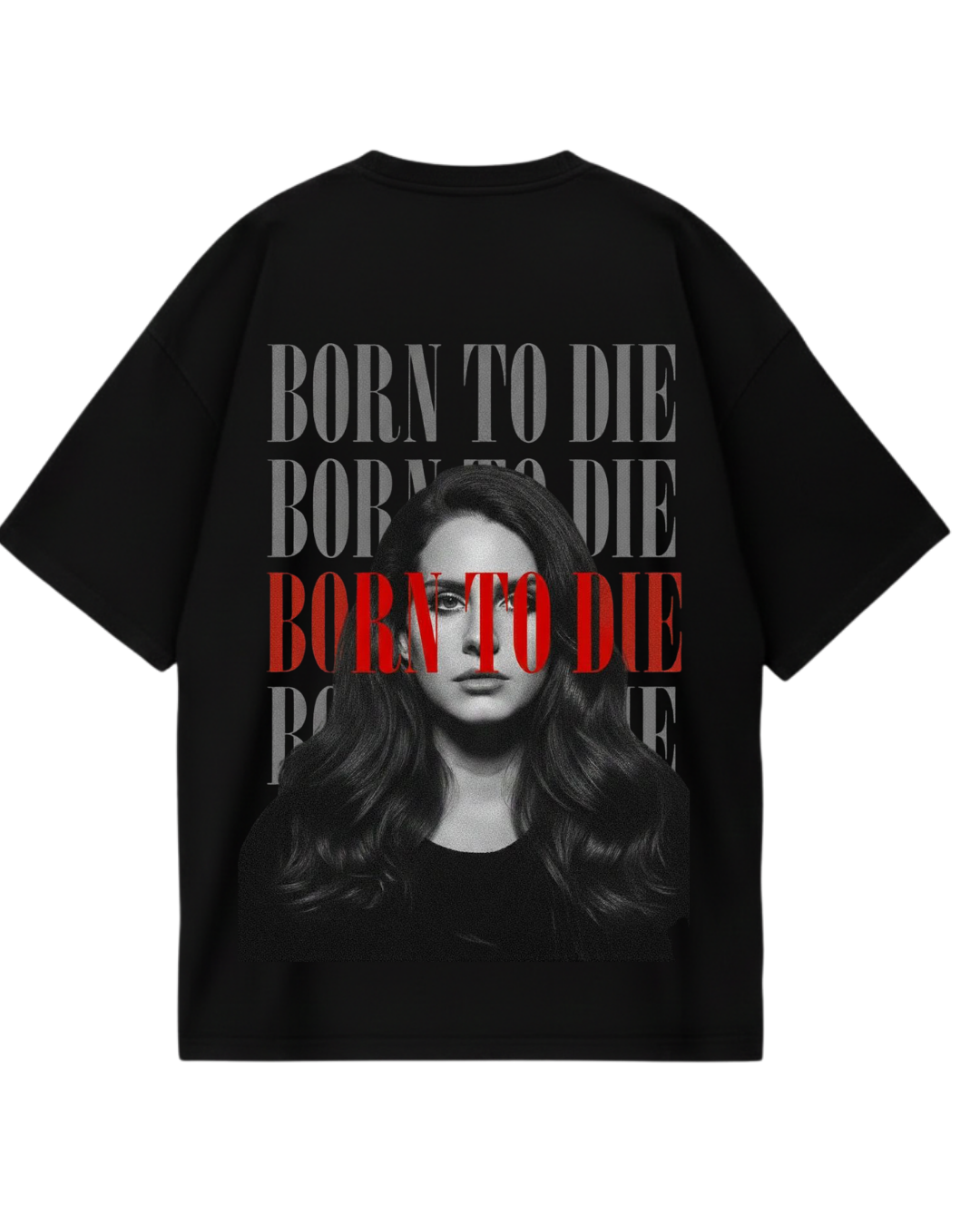 Lana Del Rey Born Black Oversized Tee