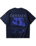 The Odyssey Blue Design Oversized Tee