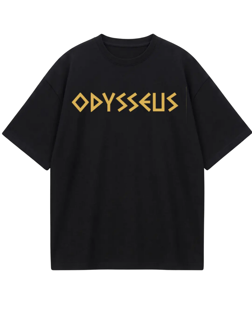 The Odyssey Black Golden Oversized Tee