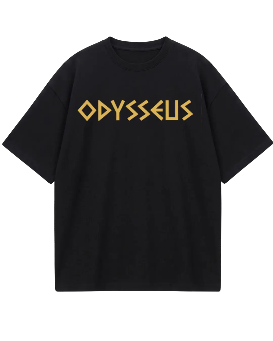 The Odyssey Black Golden Oversized Tee