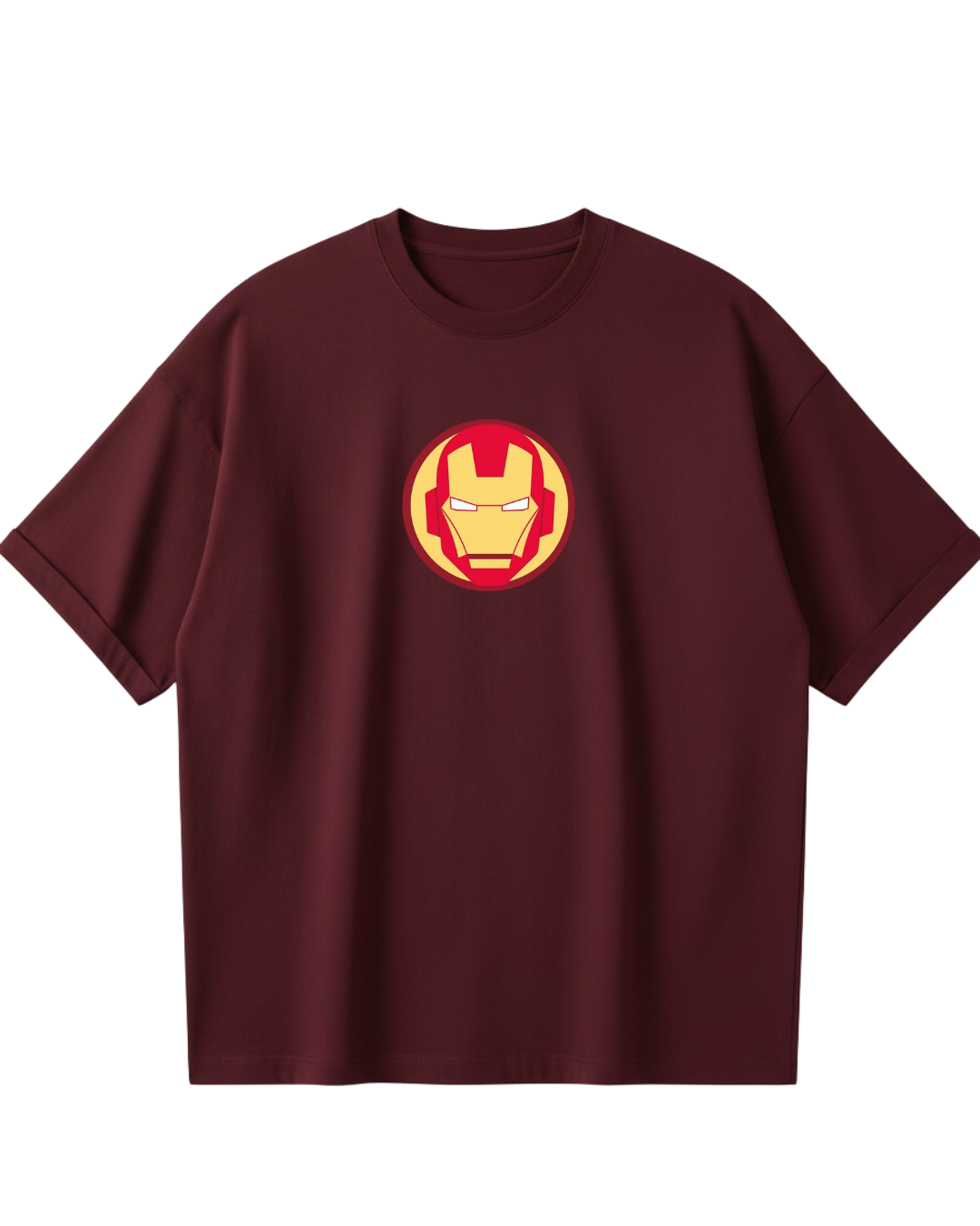 Iron Man Maroon Oversized Tee