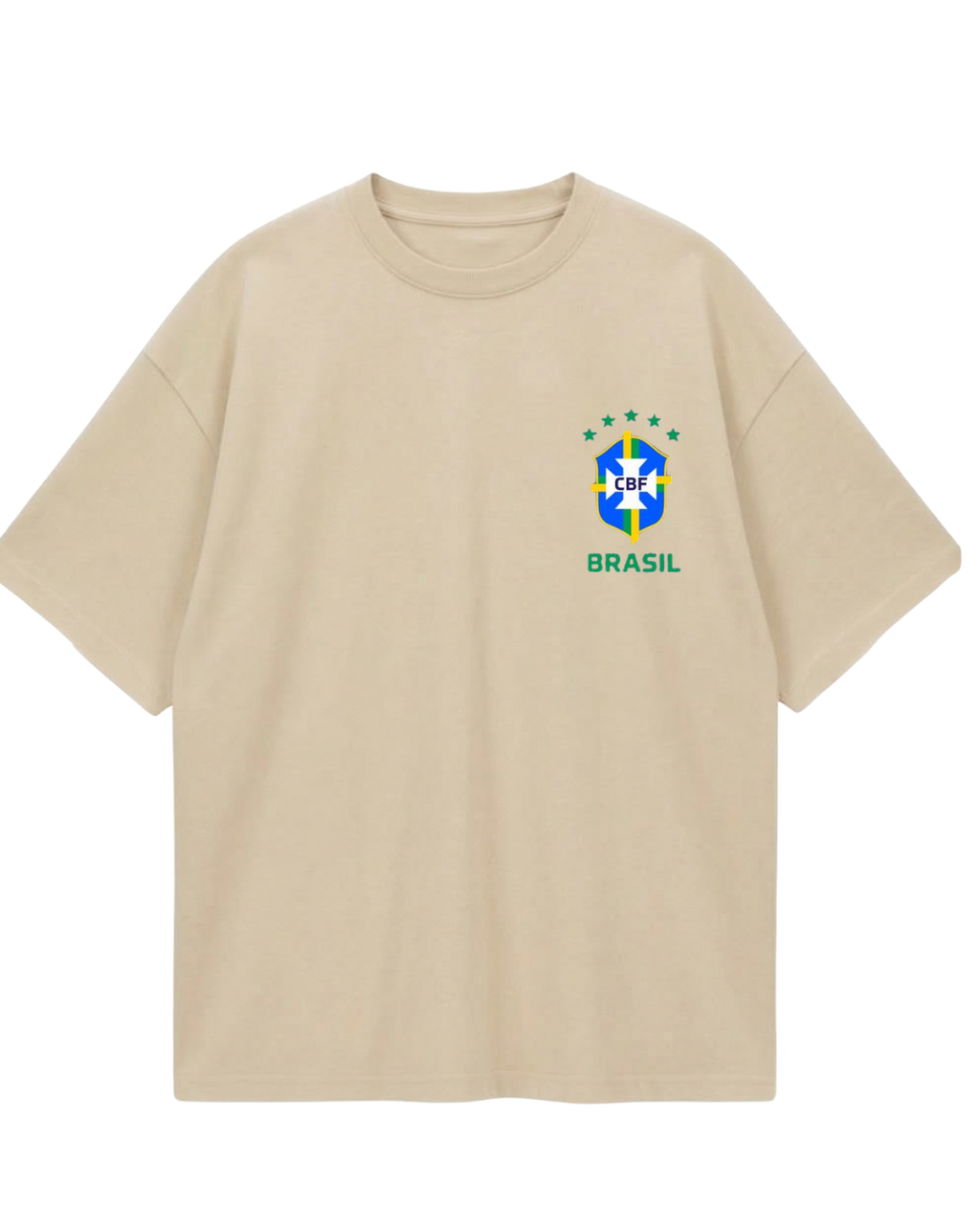 Brazil Neymar Beige Oversized Tee