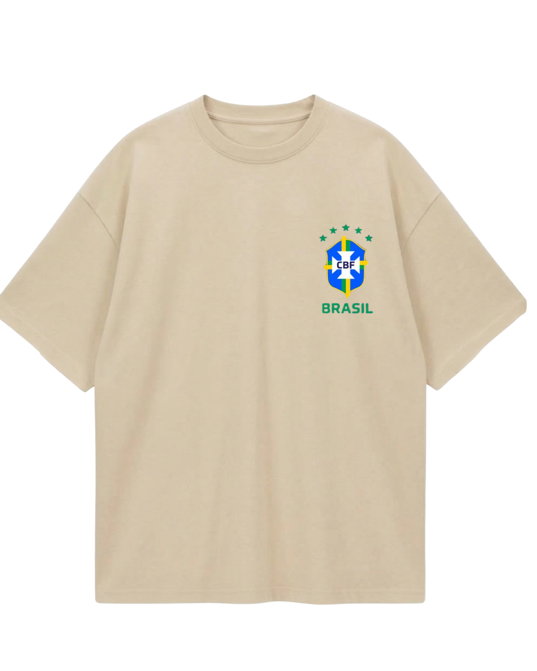 Brazil Neymar Beige Oversized Tee