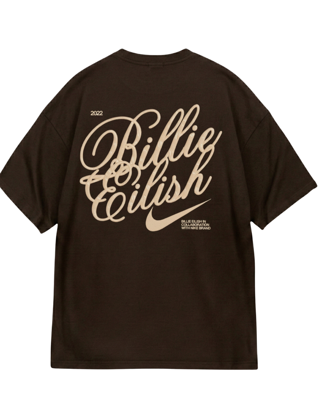Billie Eilish Brown Oversized Tee