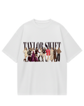 Taylor Swift  All White Oversized Tee