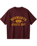 Harry Potter Hogwarts Maroon Oversized Tee