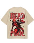 Deadpool Beige Oversized Tee