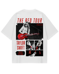 Taylor Swift Red Tour White Oversized Tee