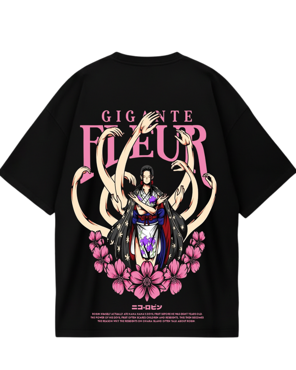 Black Robin Oversized Tee