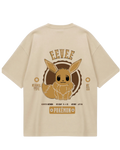 Evee Beige Oversized Tee