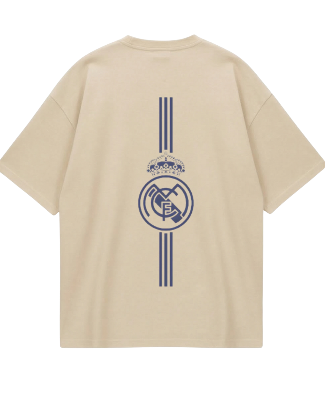 Real Madrid Beige Oversized Tee
