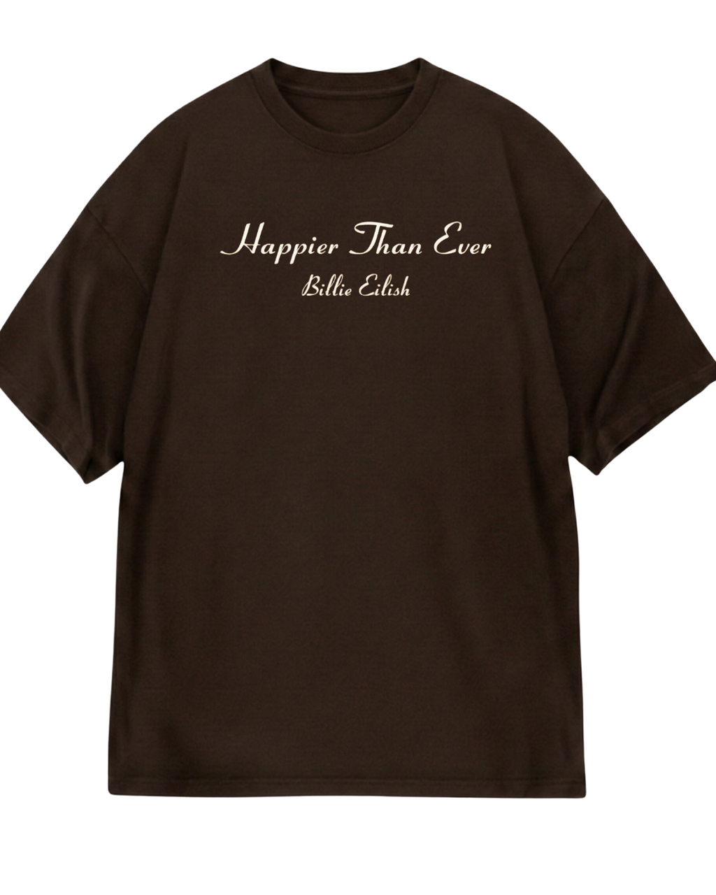 Billie Eilish Brown Oversized Tee