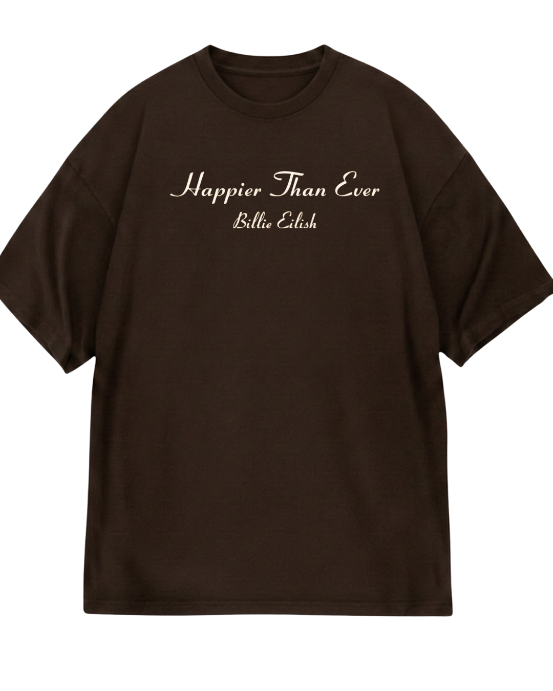 Billie Eilish Brown Oversized Tee