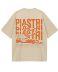 Oscar Piastri Beige Oversized Tee