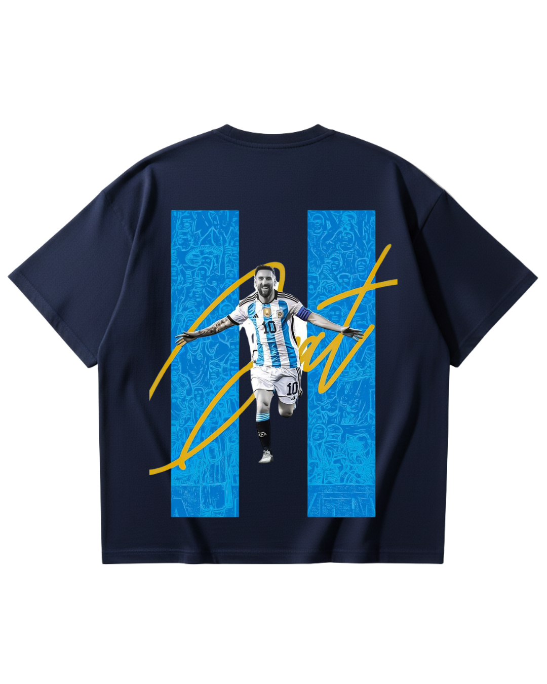 Argentina Messi  Blue Oversized Tee