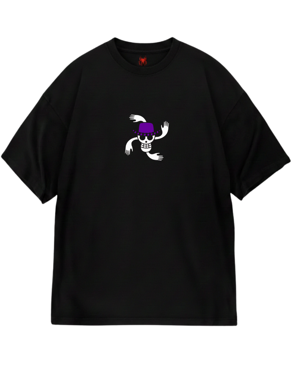Black Robin Oversized Tee