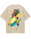 Brazil Neymar Beige Oversized Tee