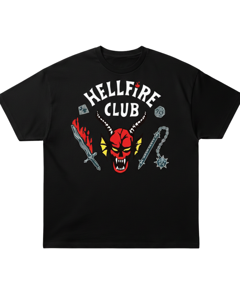 Stranger Things Hellfire Oversized Tee