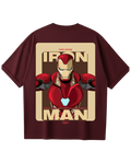Iron Man Maroon Oversized Tee