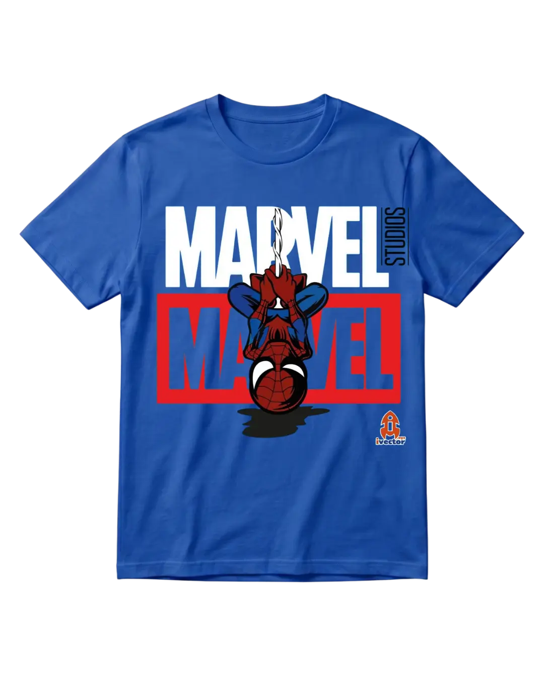 Spider Man Blue Marvel Half Sleeves