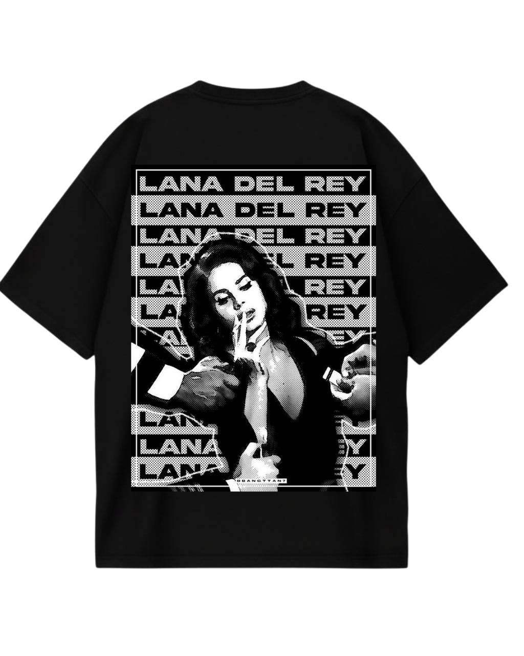 Lana Del Rey Black Poster Oversized Tee