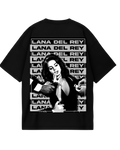 Lana Del Rey Black Poster Oversized Tee