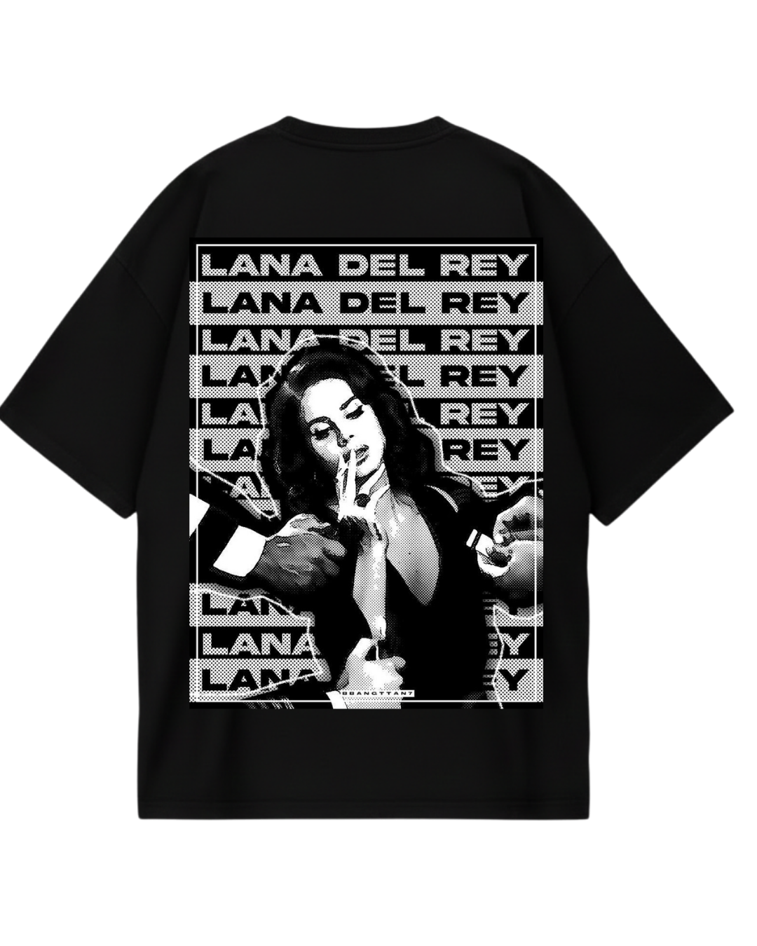 Lana Del Rey Black Poster Oversized Tee
