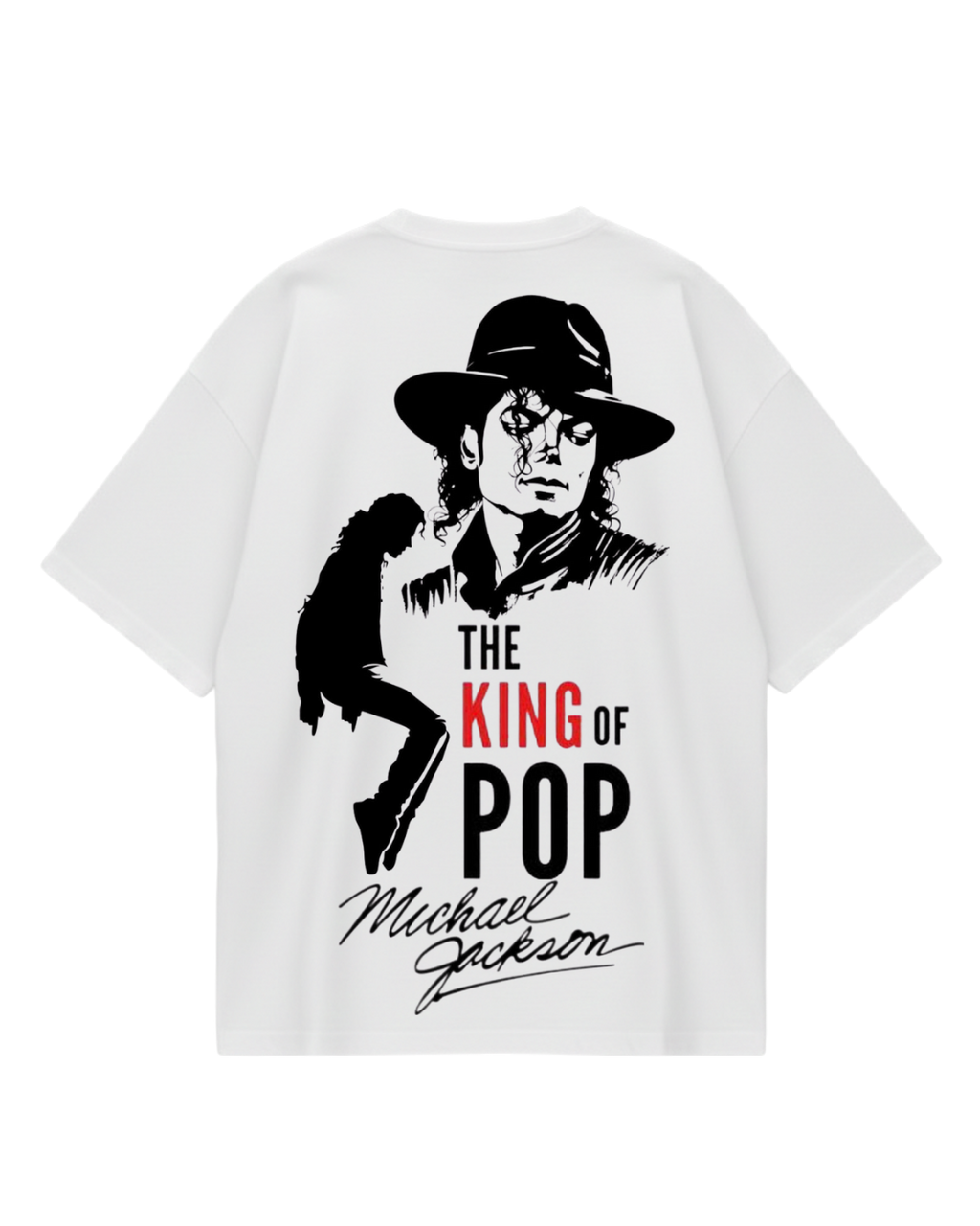 Michael Jackson White KOP Oversized Tee