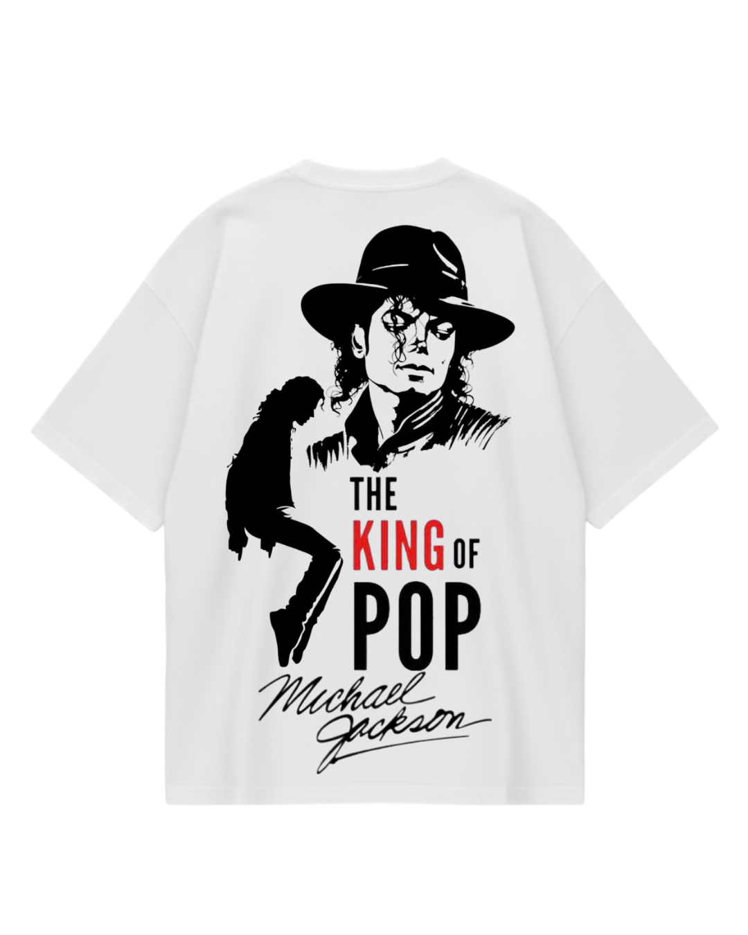 Michael Jackson White KOP Oversized Tee