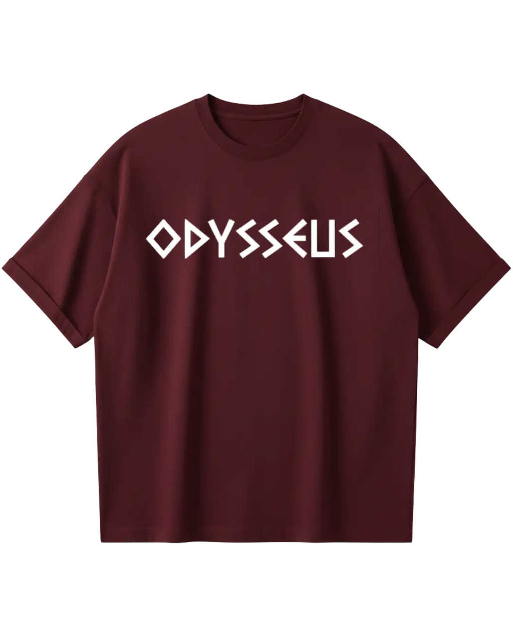 The Odyssey Maroon Oversized Tee