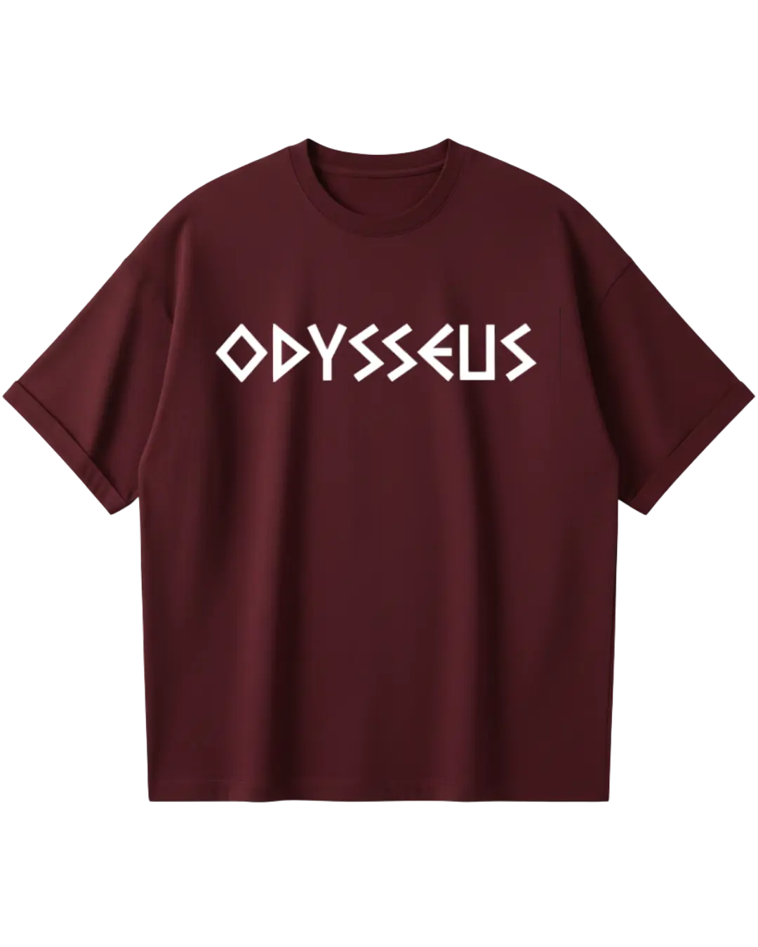 The Odyssey Maroon Oversized Tee
