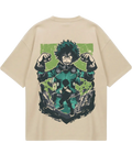 My Hero Academia Deku Beige Oversized Tee