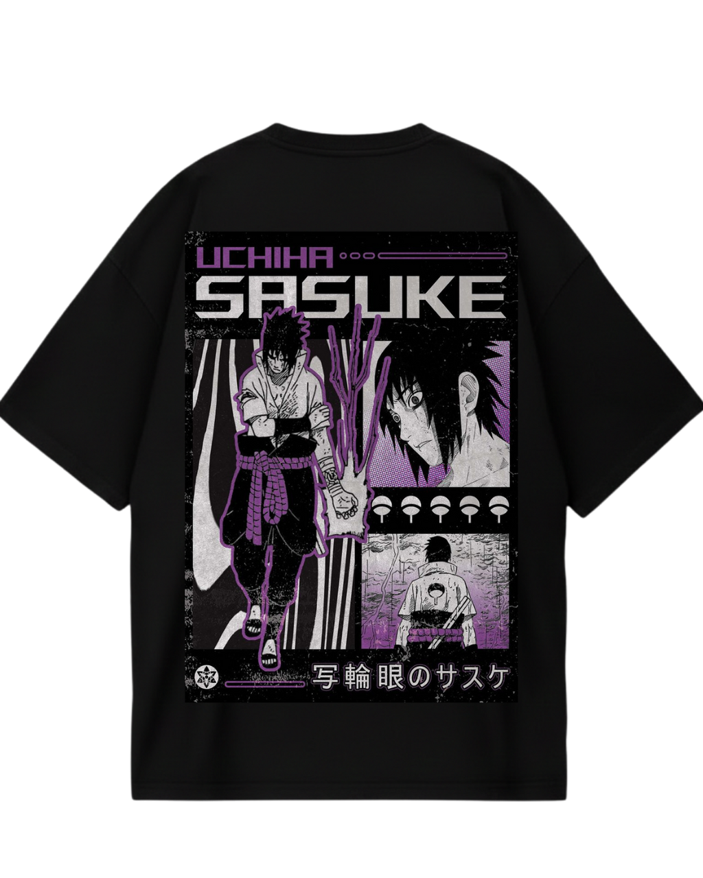 Sasuke Black Oversized Tee