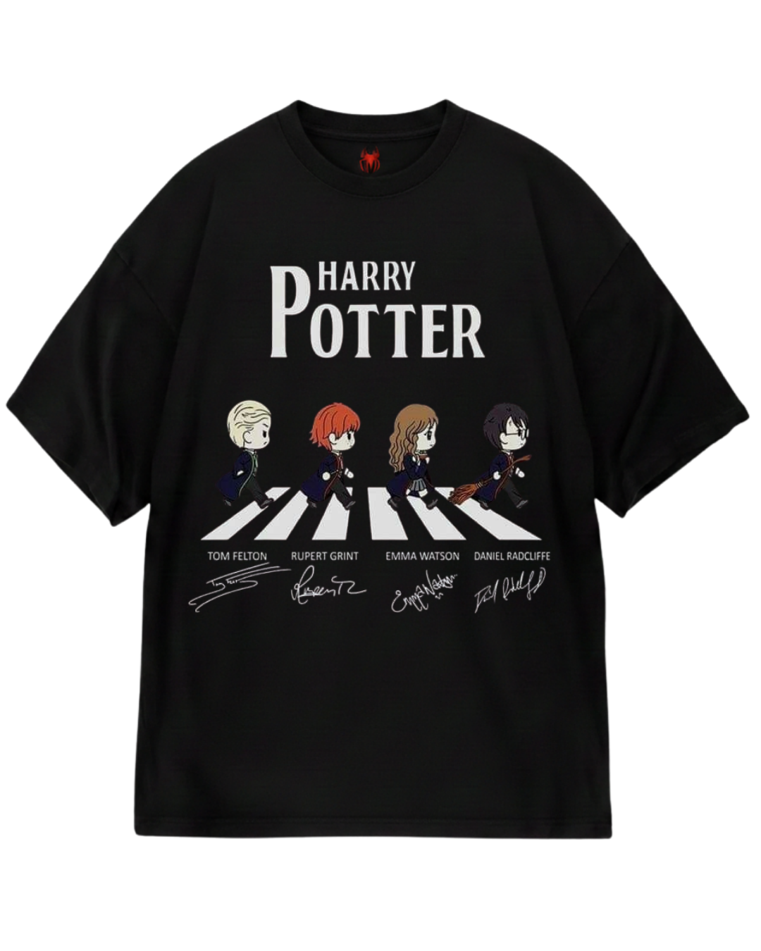 Harry Potter Black Design Oversized Tee