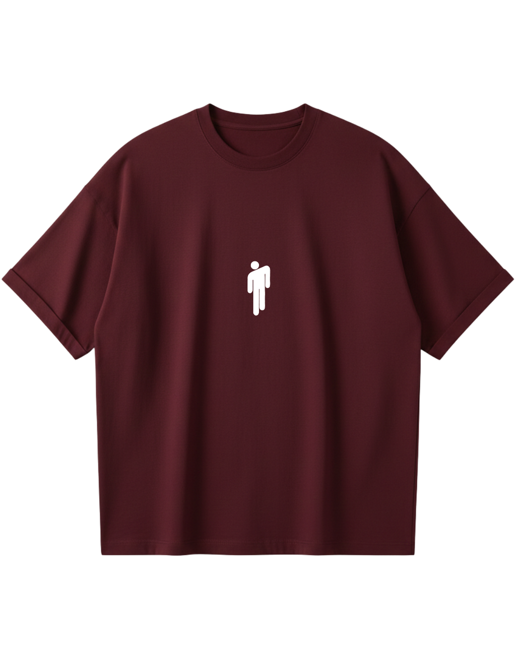 Billie Eilish Maroon Oversized Tee