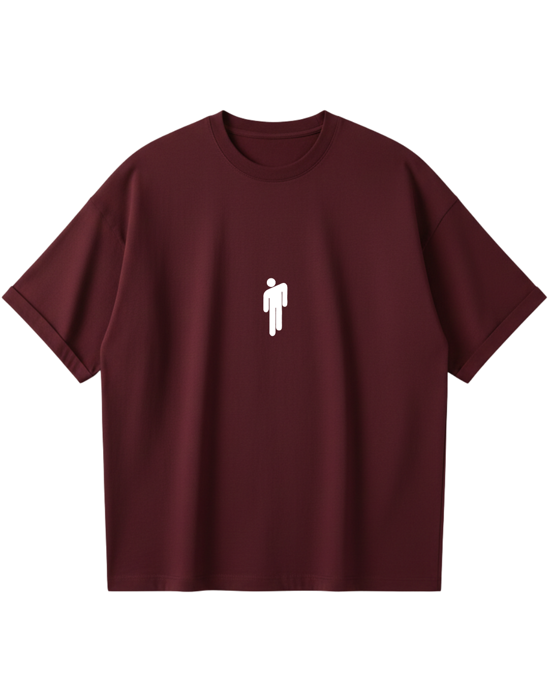 Billie Eilish Maroon Oversized Tee