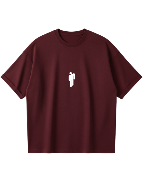 Billie Eilish Maroon Oversized Tee
