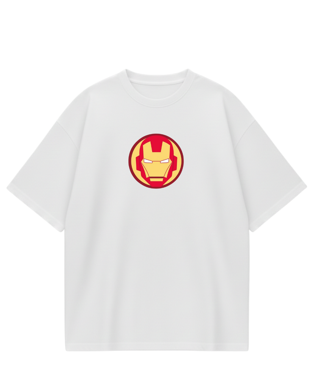 Iron Man White Oversized Tee
