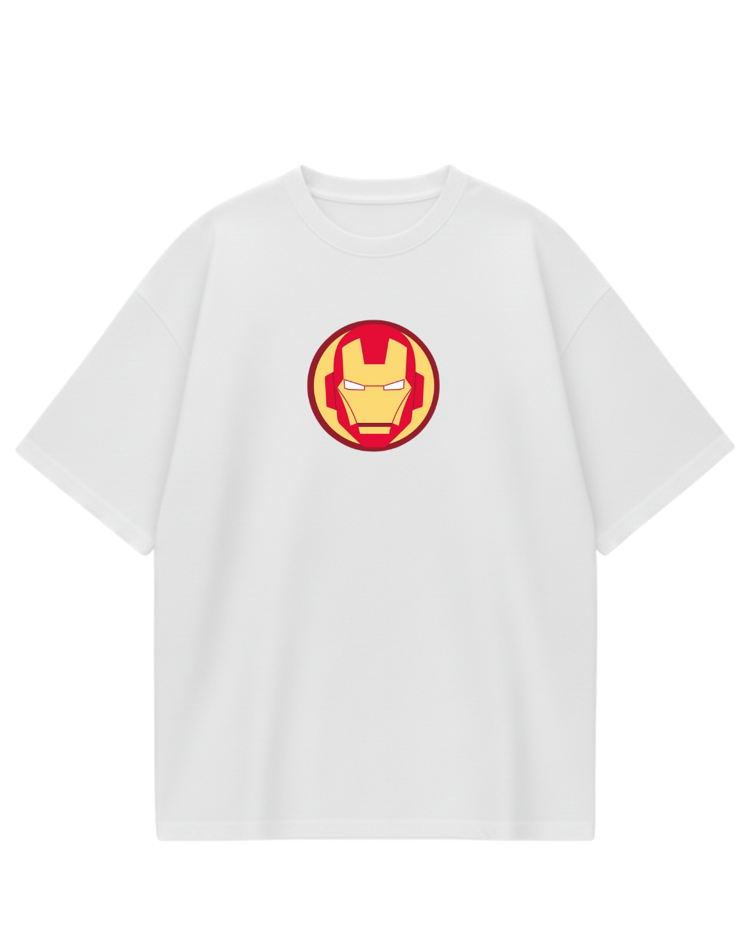 Iron Man White Oversized Tee