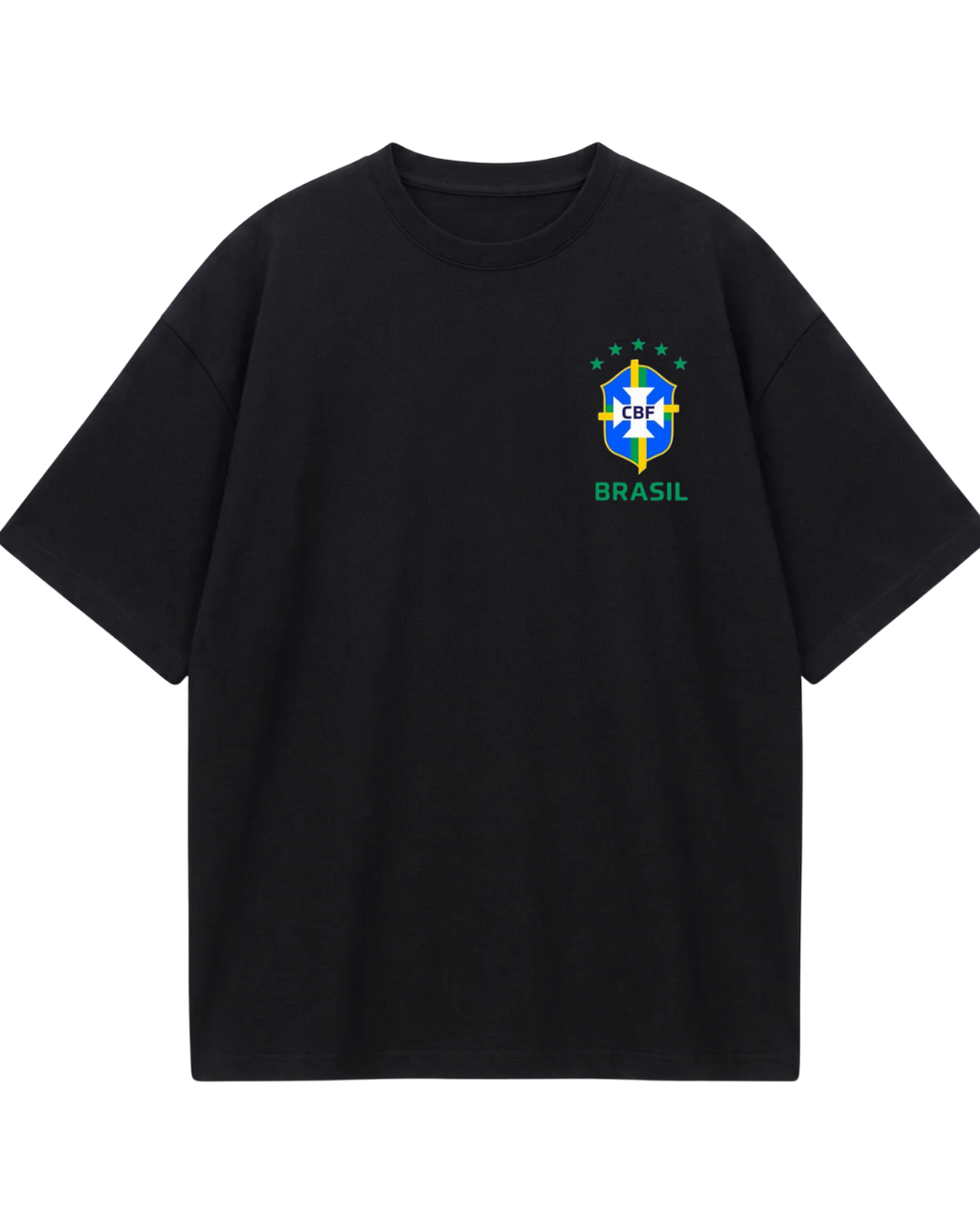 Brazil Neymar Number Black Oversized Tee