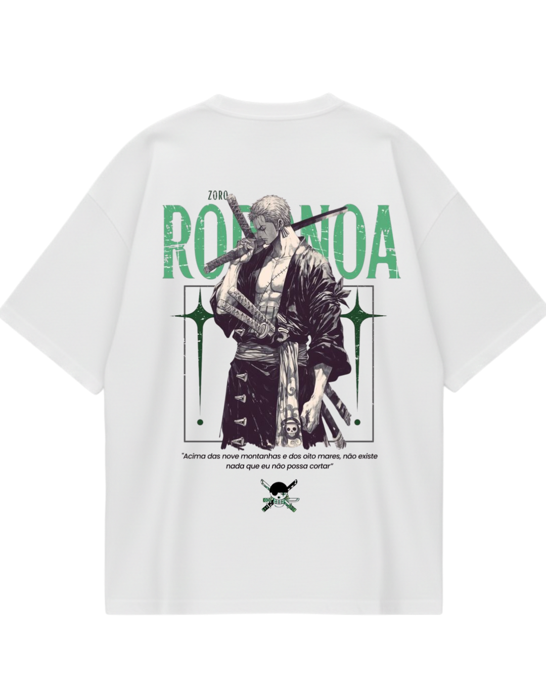White Zoro Oversized Tee