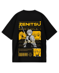 Demon Slayer Zenitsu Black Oversized Tee